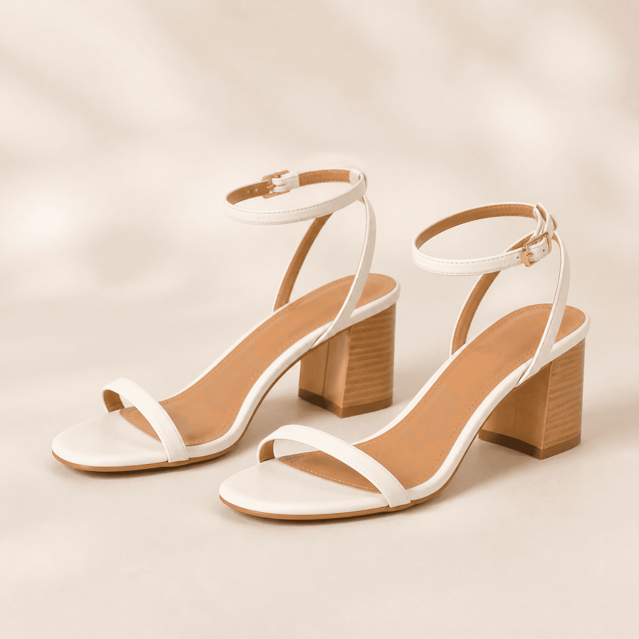 White strap sandals
